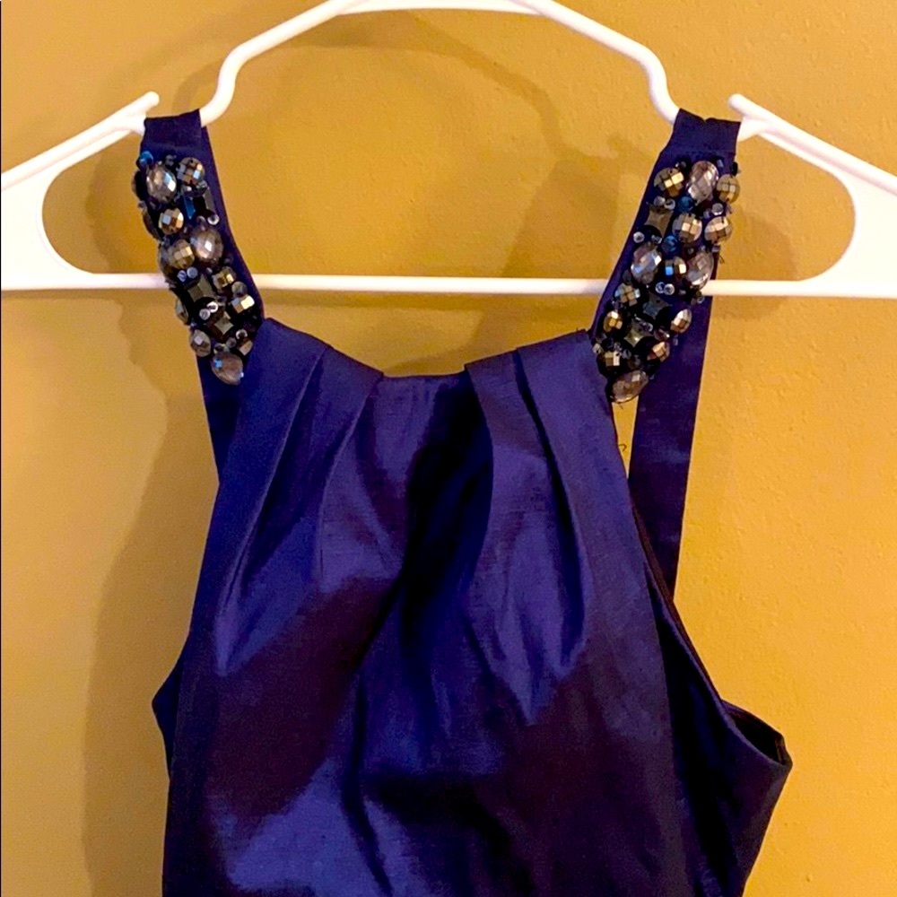Xscape Women’s Dress with Silver Accents on Straps - Picture 3 of 5
